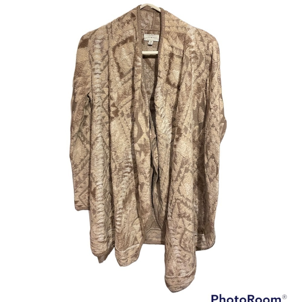 LUCKY Brand Western Open Front Long Sleeve Cardigan Size Small